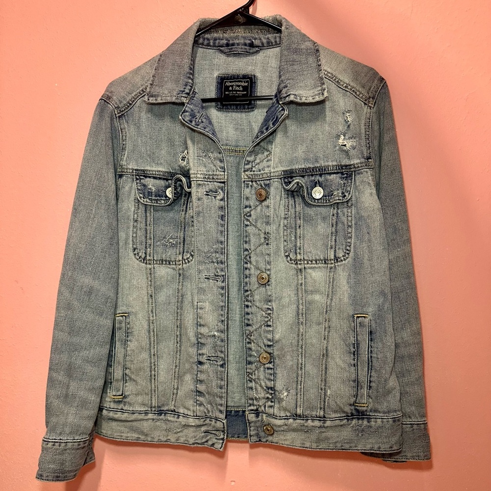 Abercrombie & Fitch Blue Denim Jacket women Size S